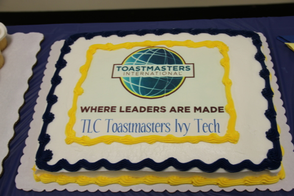 Sheet Cake with Toastmasters Logs and Club Name